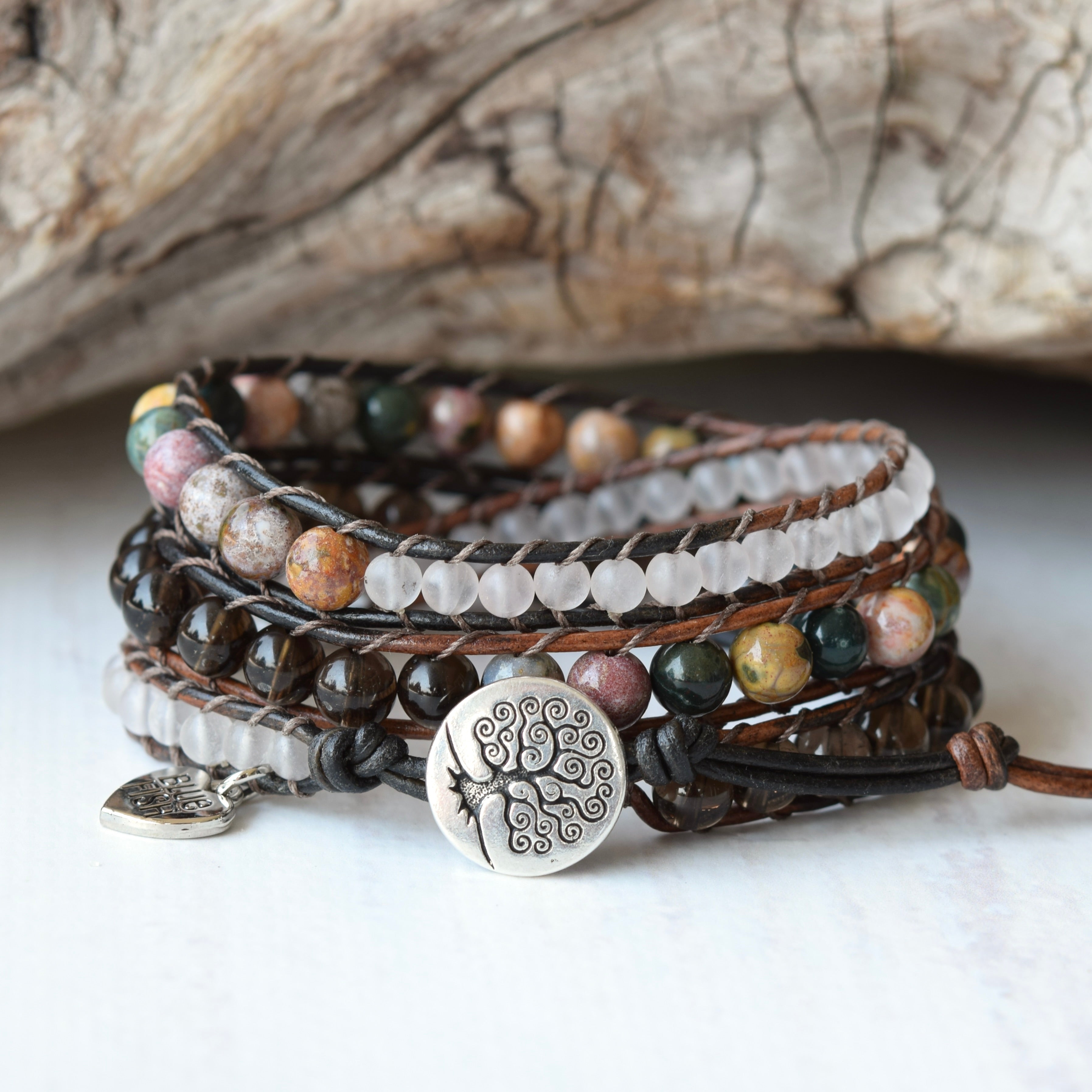 Autumn Jasper Quad Wrap offers Bracelet