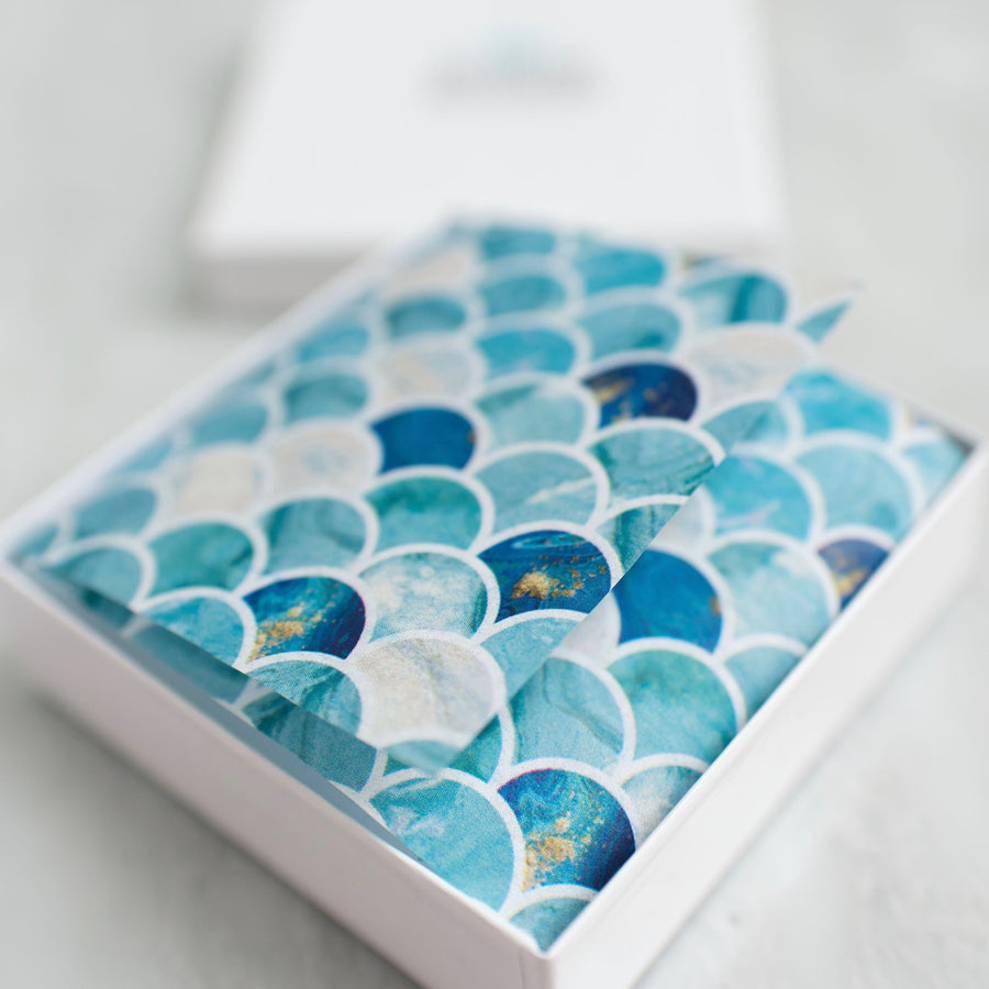Genuine Turquoise Wrap Bracelet ~ Ombre Shaded Stones