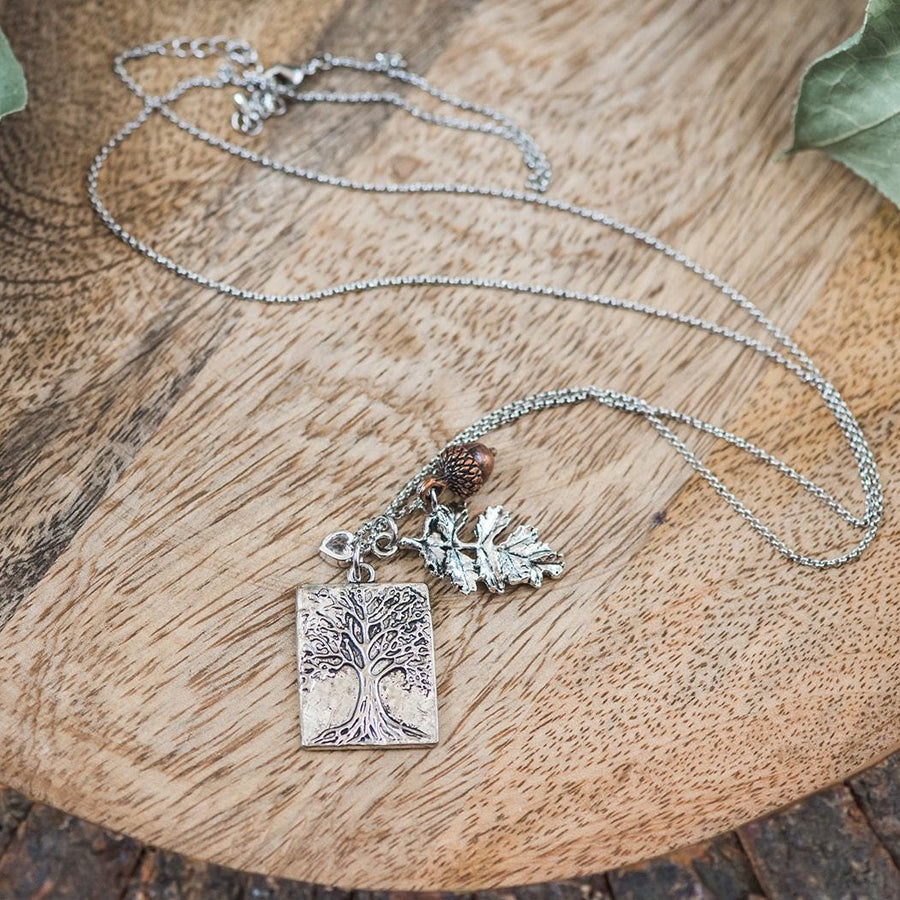 Tree of Life Mixed Charms Necklace