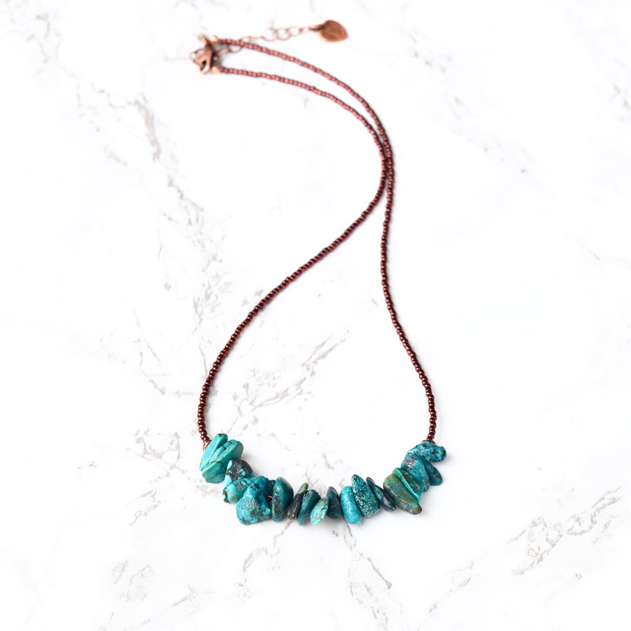boho turquoise necklace