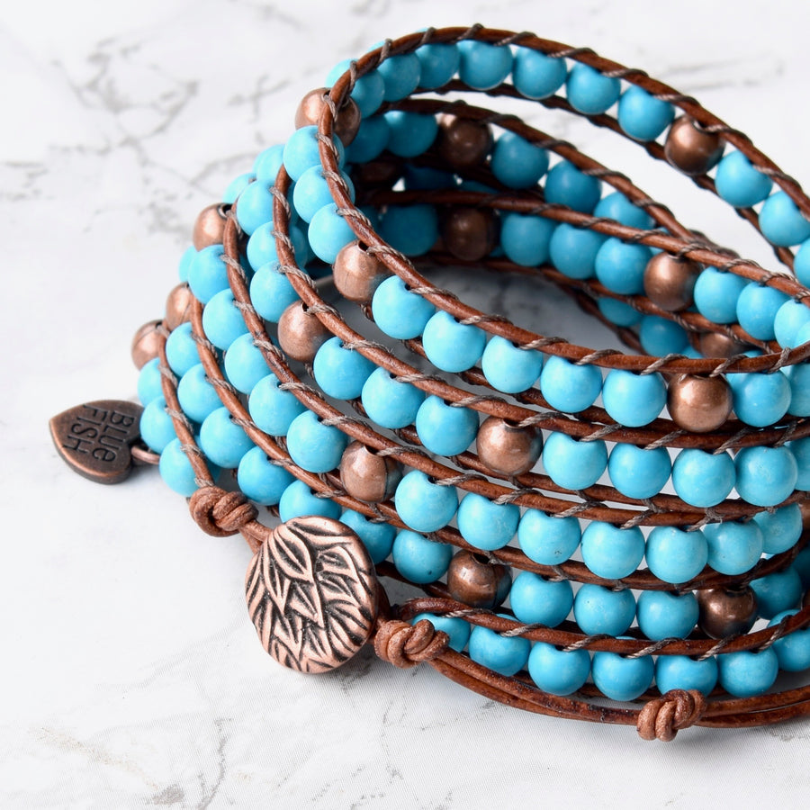 bluefish bohemian wrap bracelet