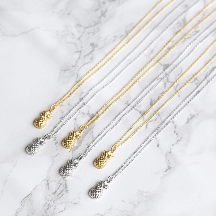 Pineapple Necklace ~ Silver