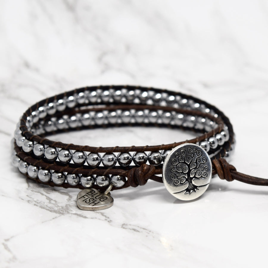 Classic and Simple Silver Wrap Bracelet